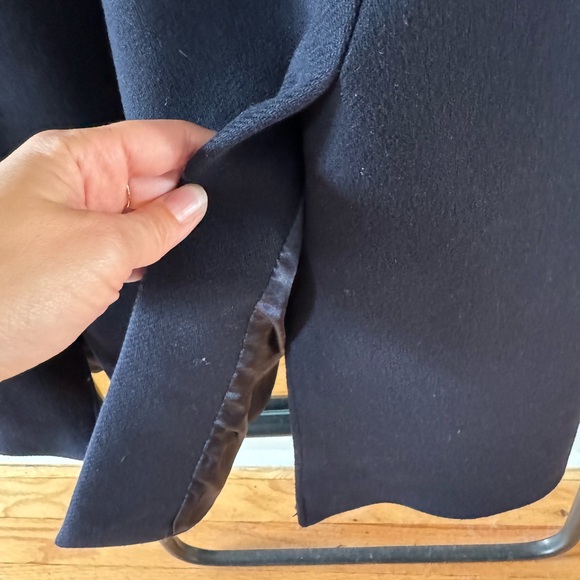 Navy Pendleton long wool coat with hood - Picture 14 of 14